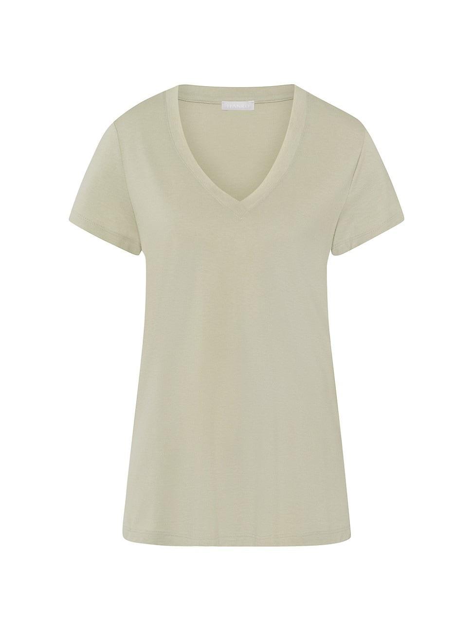 Womens Sleep and Lounge Short Sleeve Knit Top Product Image