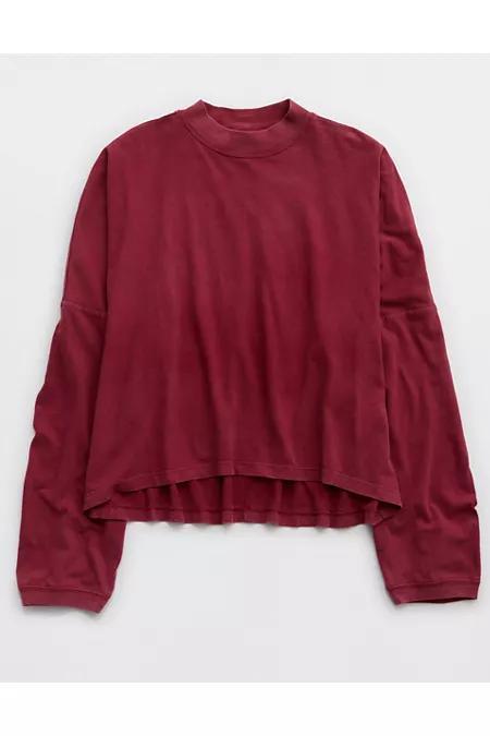 Aerie Cozy Long Sleeve Mockneck T-Shirt Women's Product Image