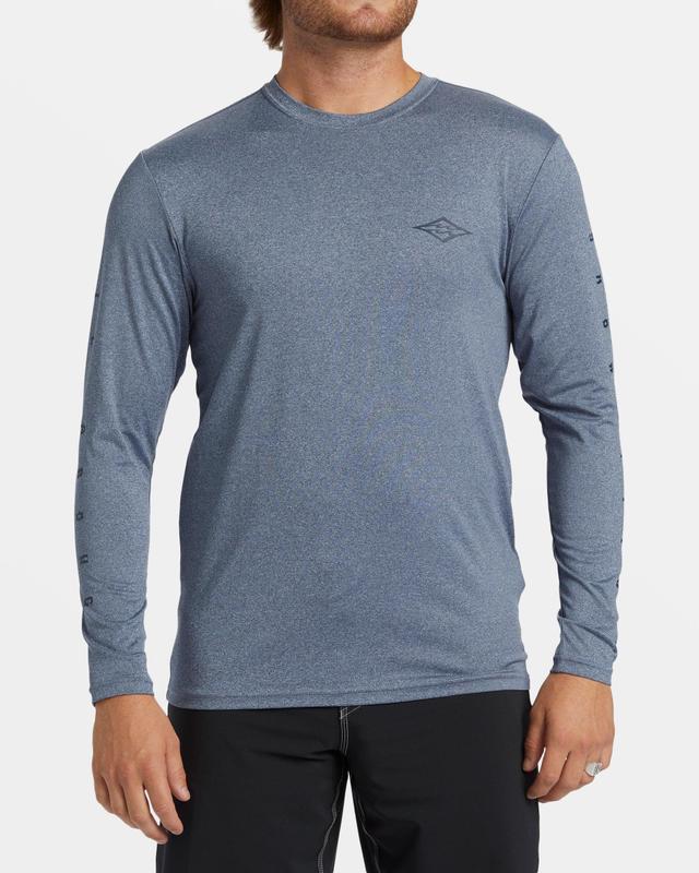 Unity Loose Fit Long Sleeve Surf Tee - Navy Heather Male Product Image