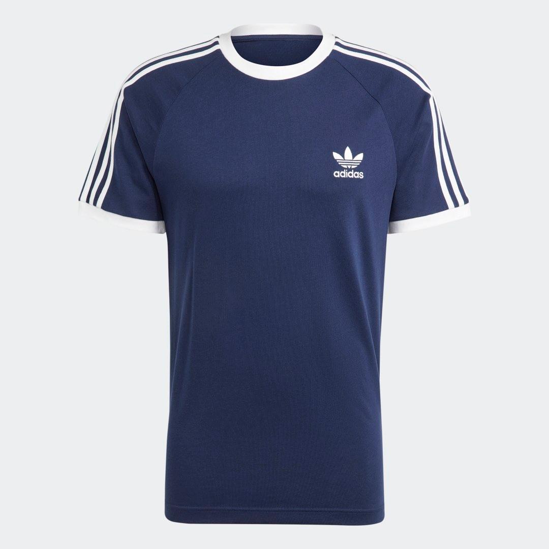 adidas Adicolor Classics 3-Stripes Tee Night Indigo 2XL Mens Product Image