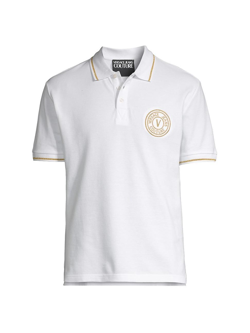 Mens Logo-Embroidered Polo Shirt Product Image