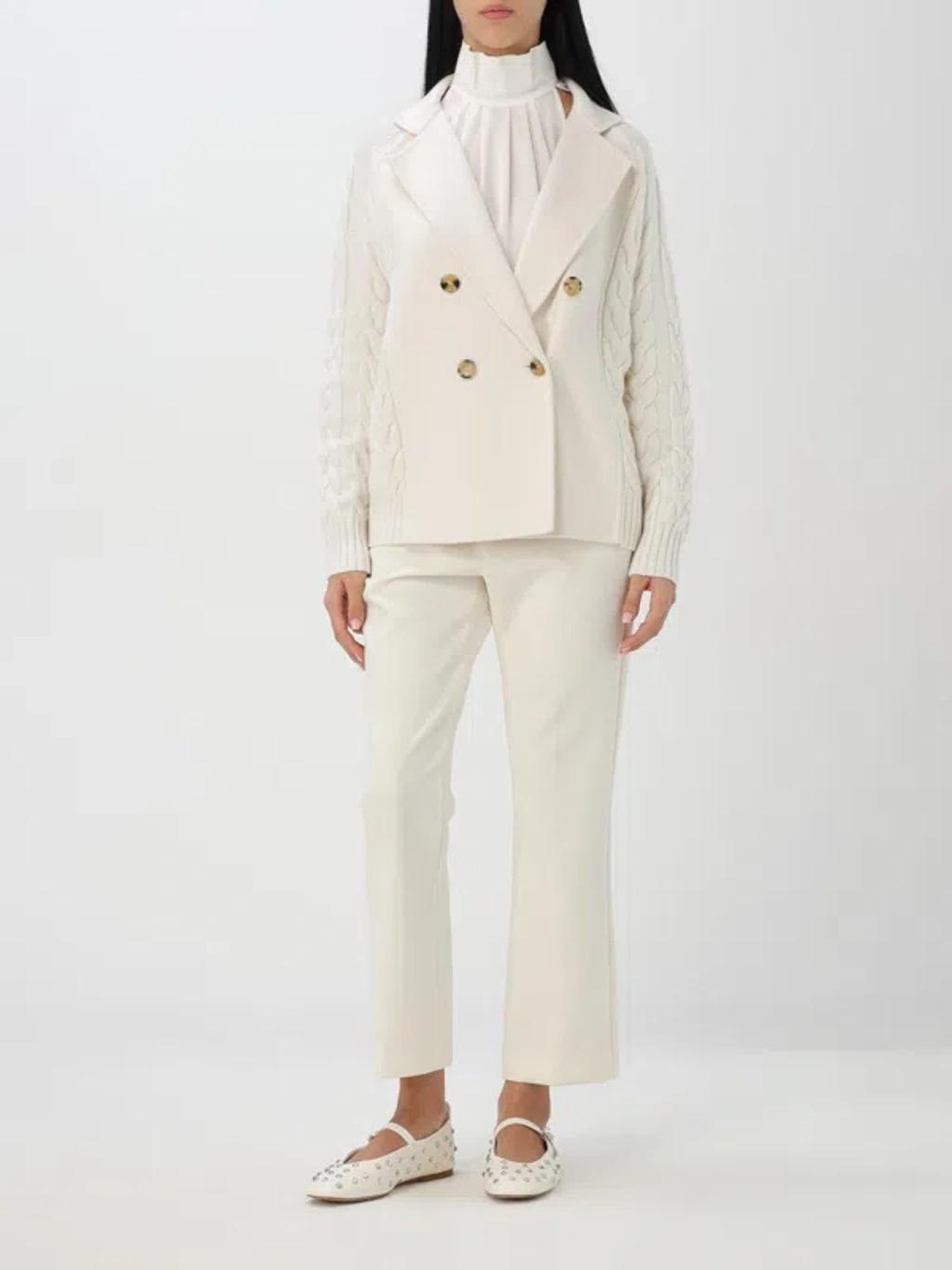 MAX MARA Coat Woman White Women Product Image