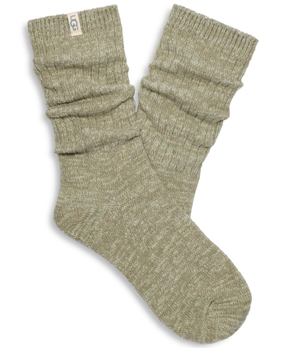 UGG Rib Knit Slouchy Crew Socks Women's Crew Cut Socks Shoes Product Image