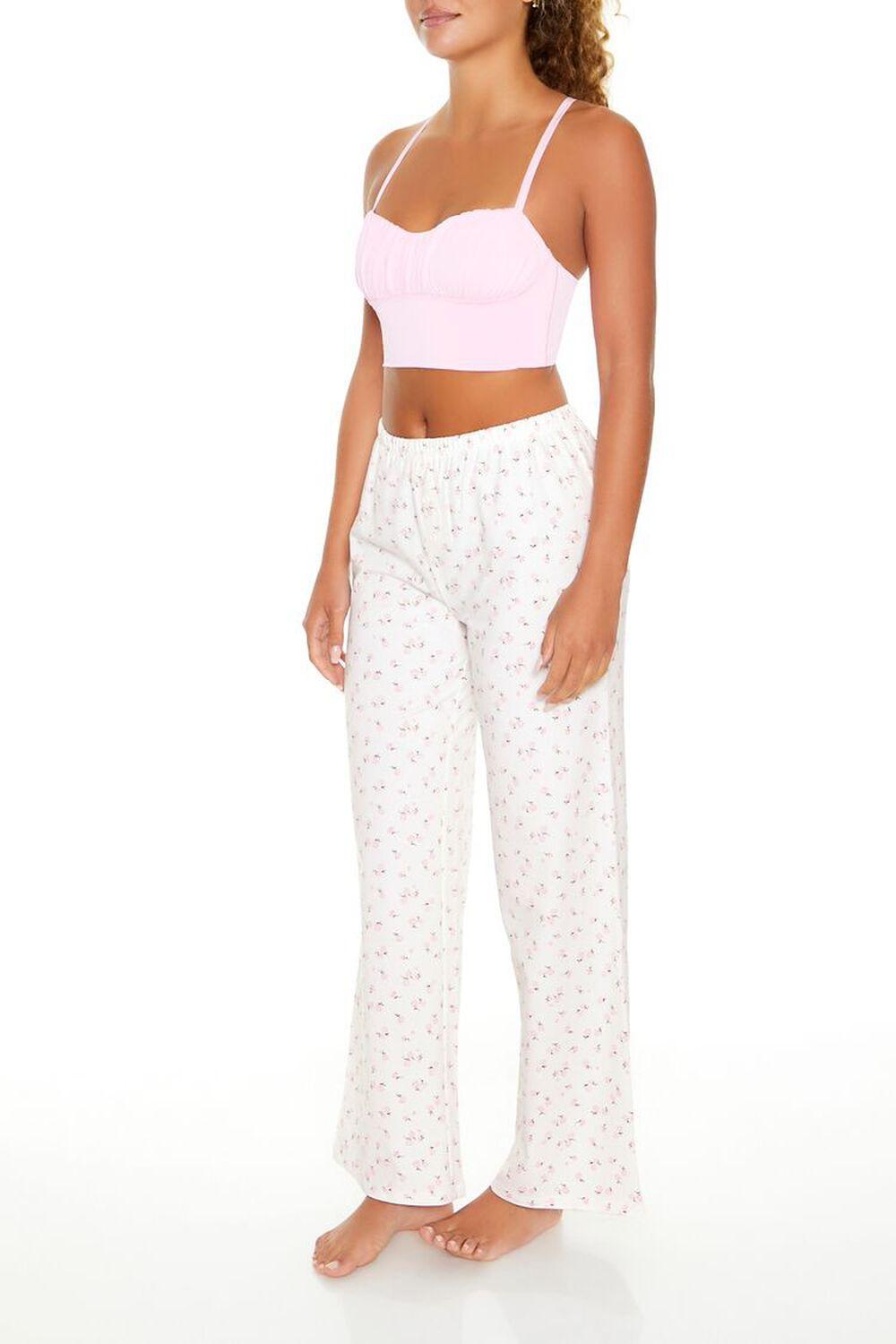 Ditsy Floral Straight Pajama Pants | Forever 21 Product Image