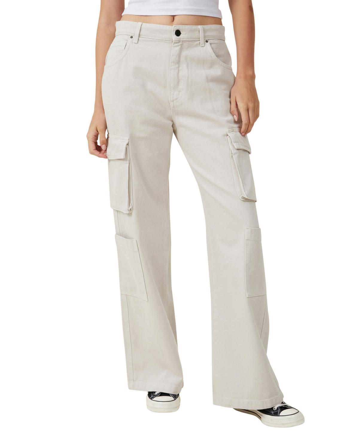 Cotton On Womens Cargo Wide Leg Jeans Product Image