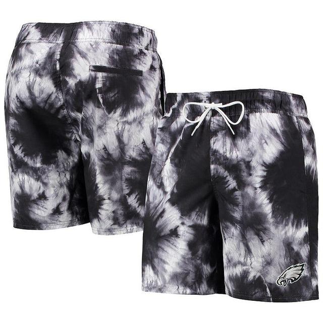 Mens G-iii Sports by Carl Banks Black Philadelphia Eagles Splash Volley Swim Shorts Product Image