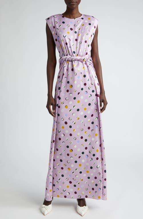 Womens Collage Dots Print Maxi Dress Product Image