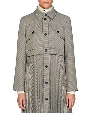 Sandro Mathilda Pleated Trench Coat Product Image