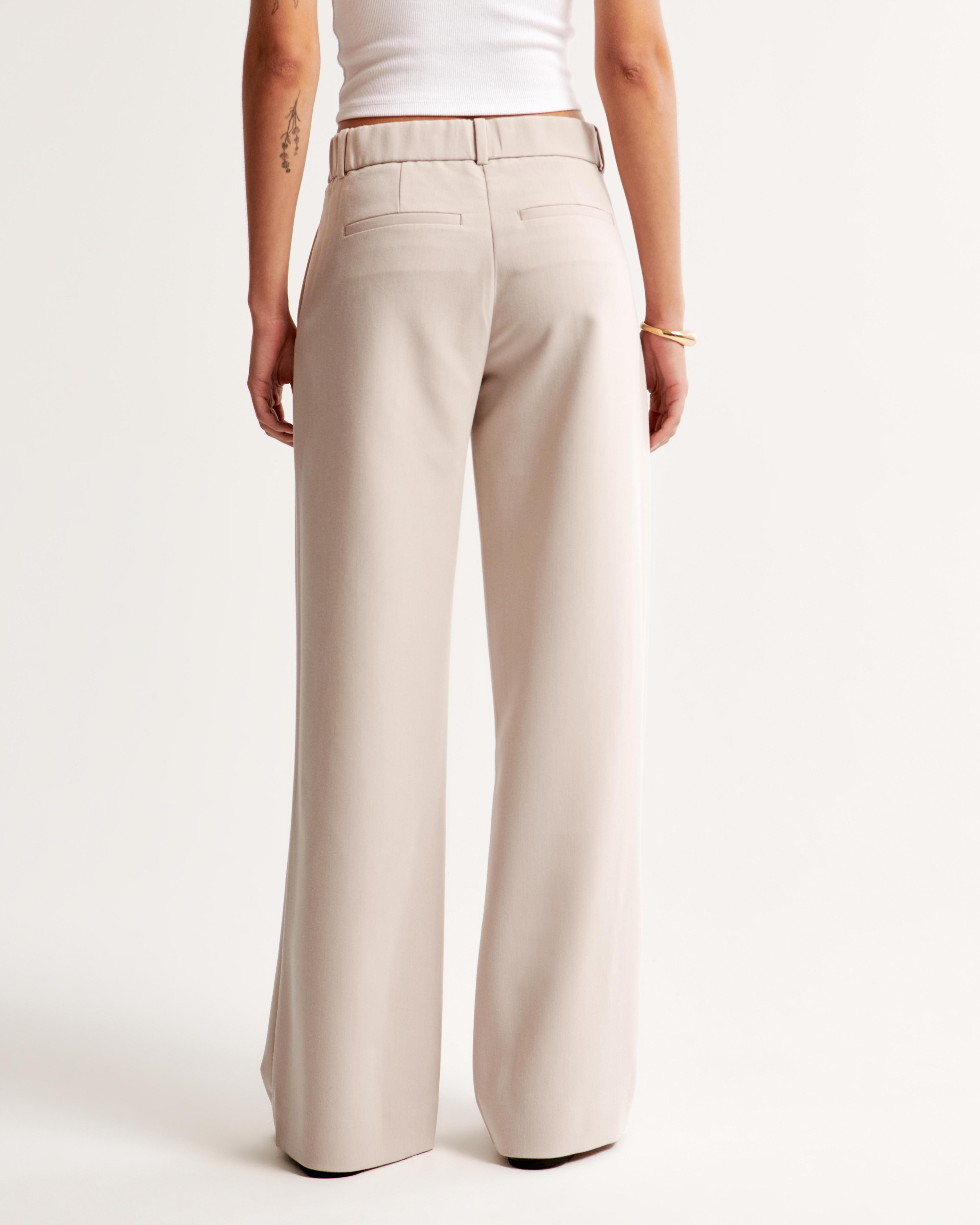 A&F Sloane Low Rise Tailored Wide Leg Pant Product Image