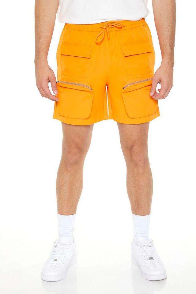 Mid-Rise Drawstring Cargo Shorts | Forever 21 Product Image