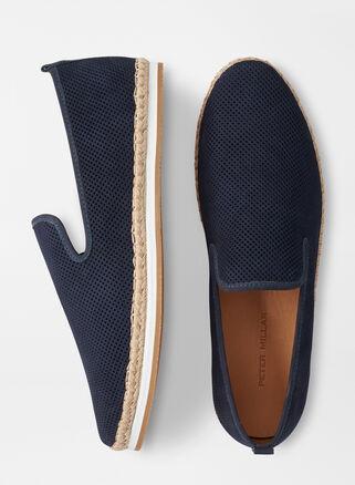 Mens Coastal Perforated Suede Espadrilles Product Image