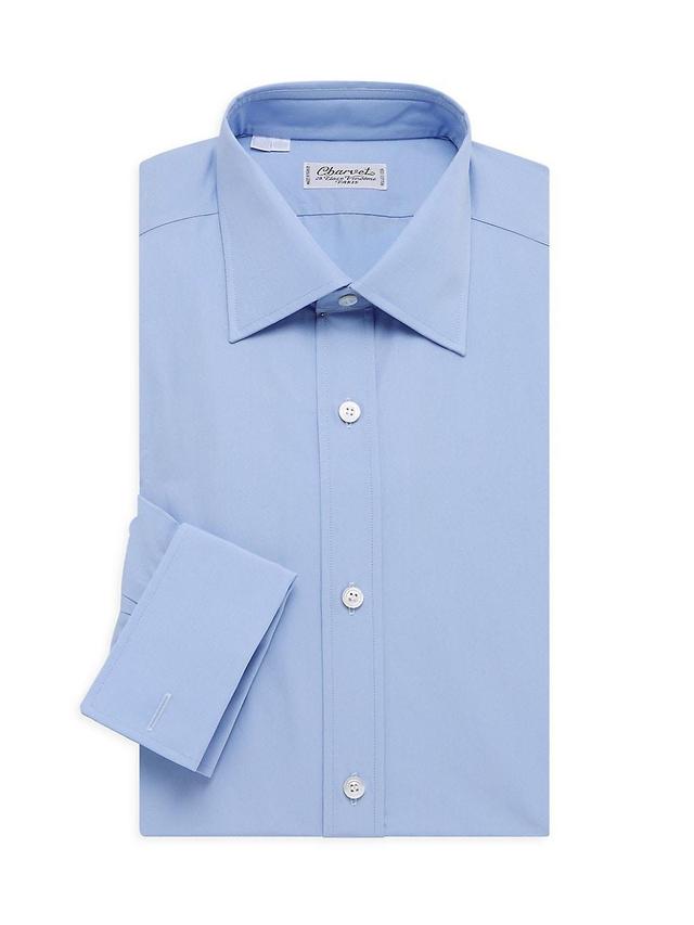 Mens Solid Poplin Dress Shirt Product Image