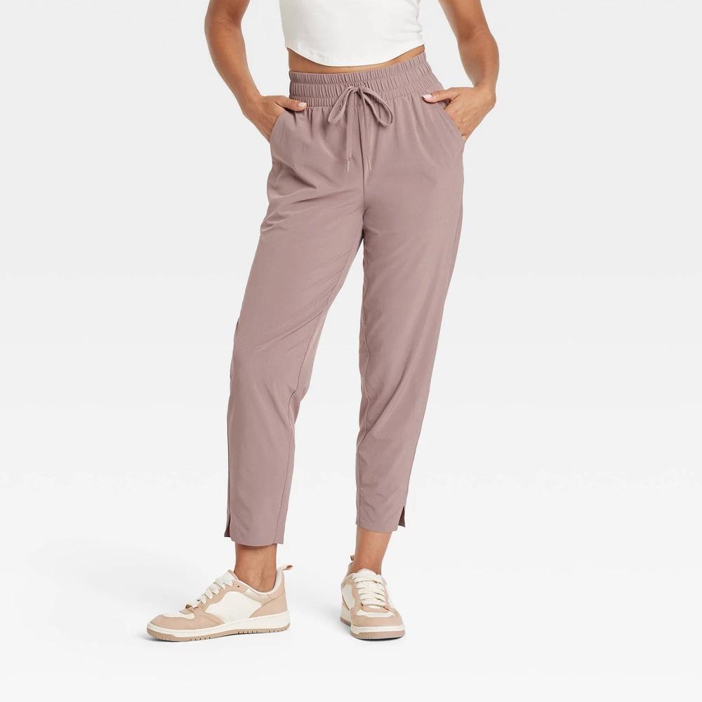 Womens Active Light High-Rise Taper Pants - All In Motion Light Brown XS Product Image