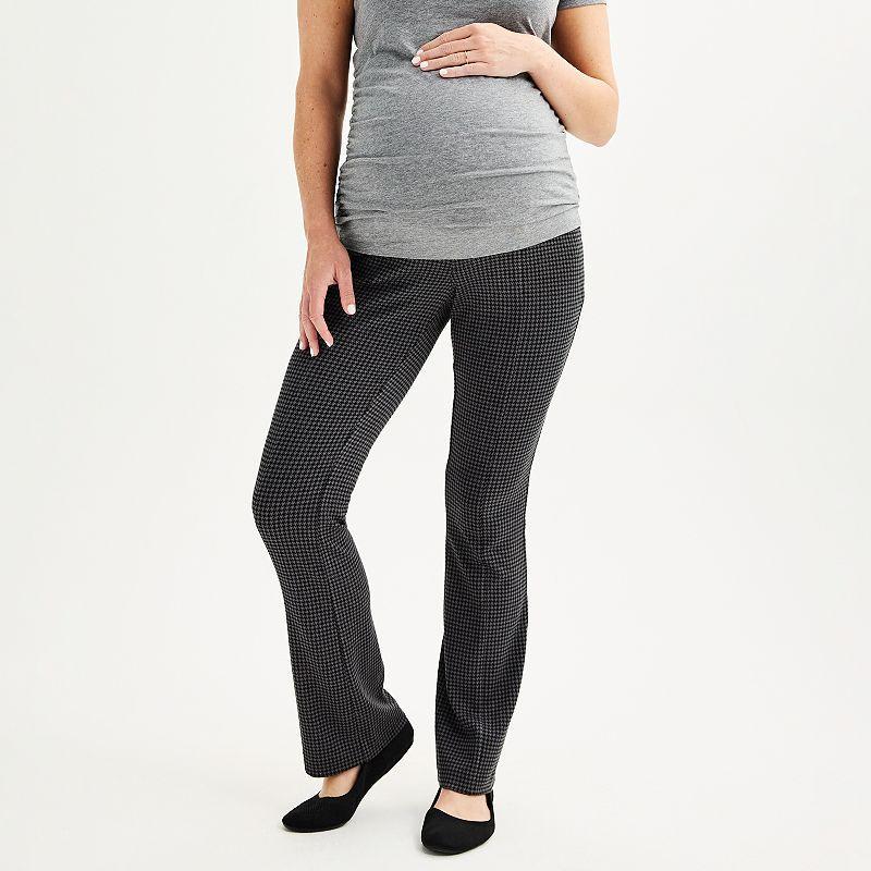 Maternity Sonoma Goods For Life Over-The-Belly Ponte Pants, Womens Product Image