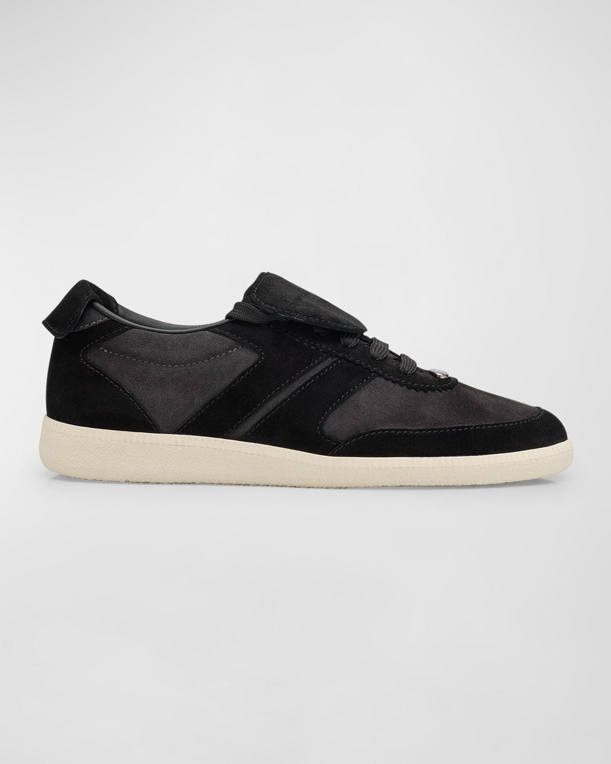 Mens Bicolor Suede Low-Top Sneakers Product Image