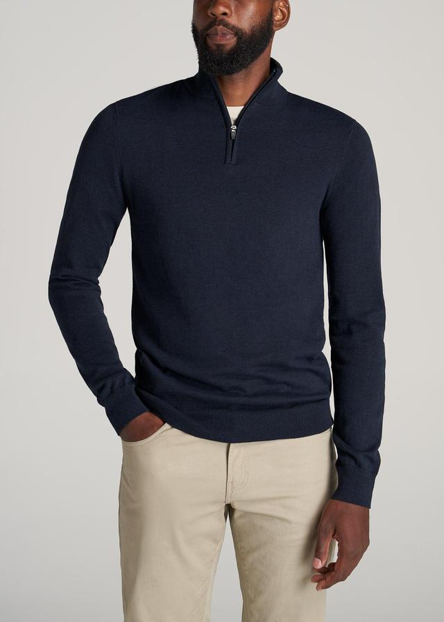 Everyday Quarter-Zip Tall Men's Sweater in Patriot Blue Male Product Image