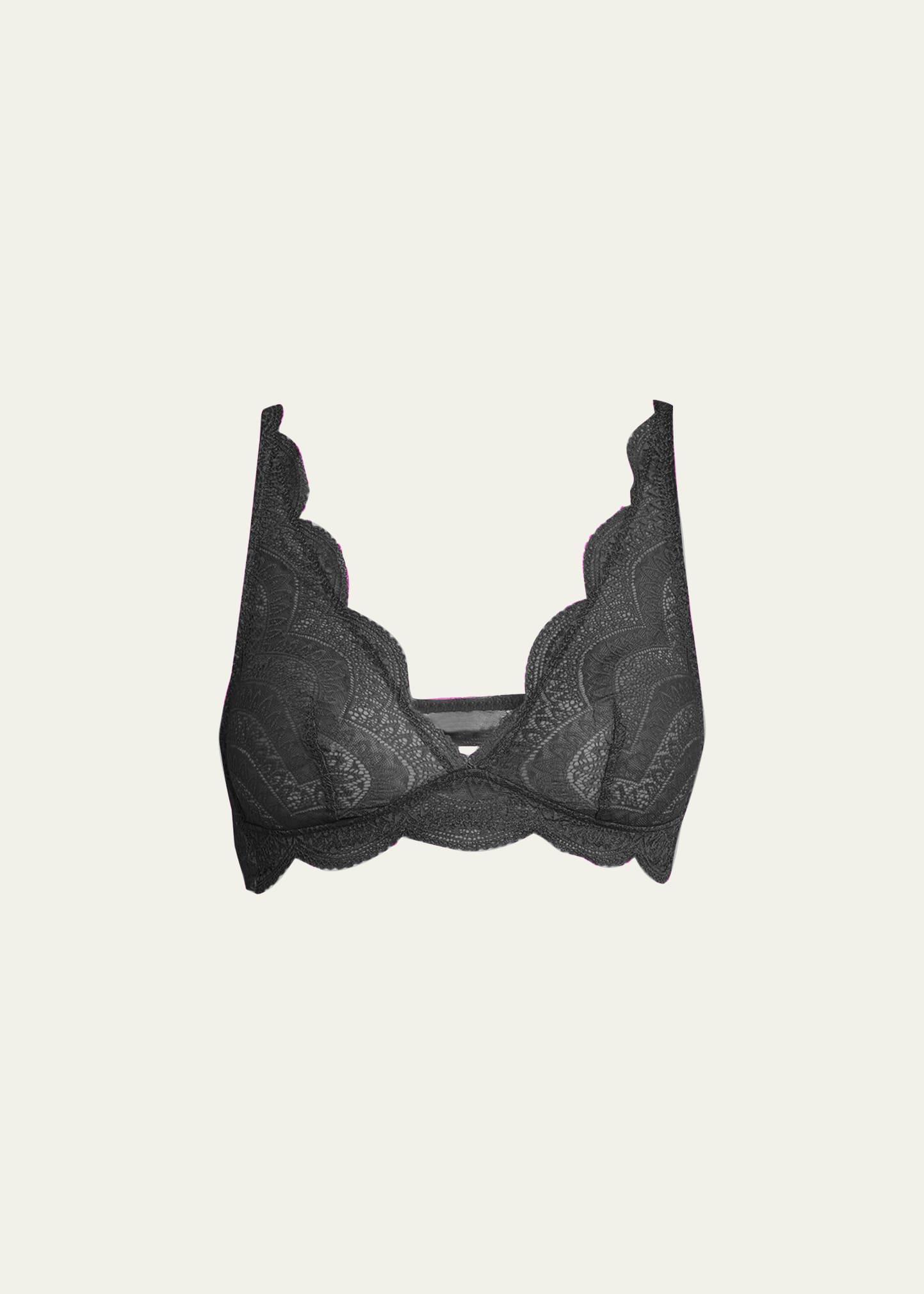 Womens Karma Scalloped Lace Triangle Bra Product Image