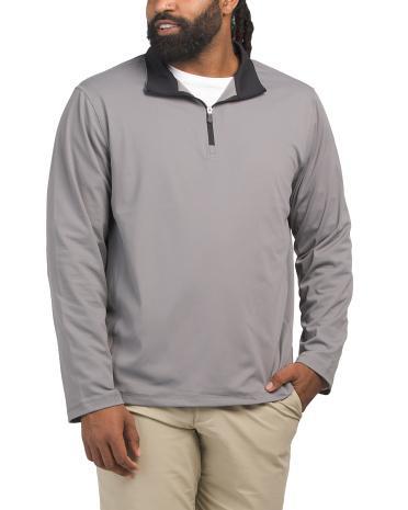 Quarter Zip Golf Pull Over Top for Men Product Image