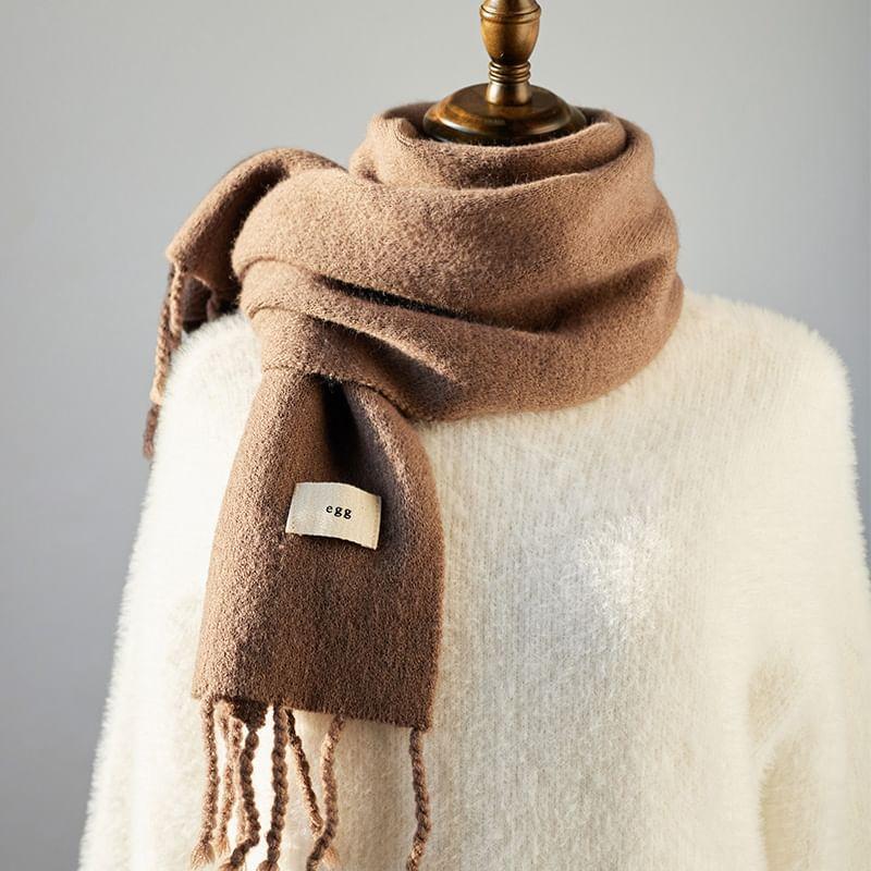 Fringed Plain Scarf product image