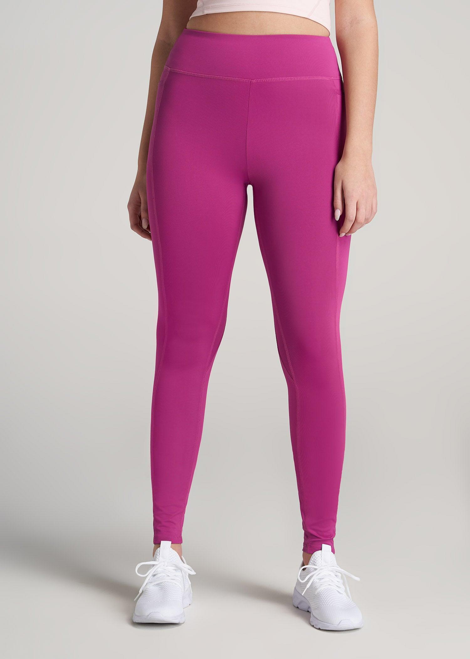 Bella Outer-Pocket Tall Women's Legging in Pink Orchid Product Image