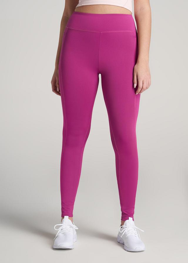 Bella Outer-Pocket Tall Women's Legging in Pink Orchid Product Image