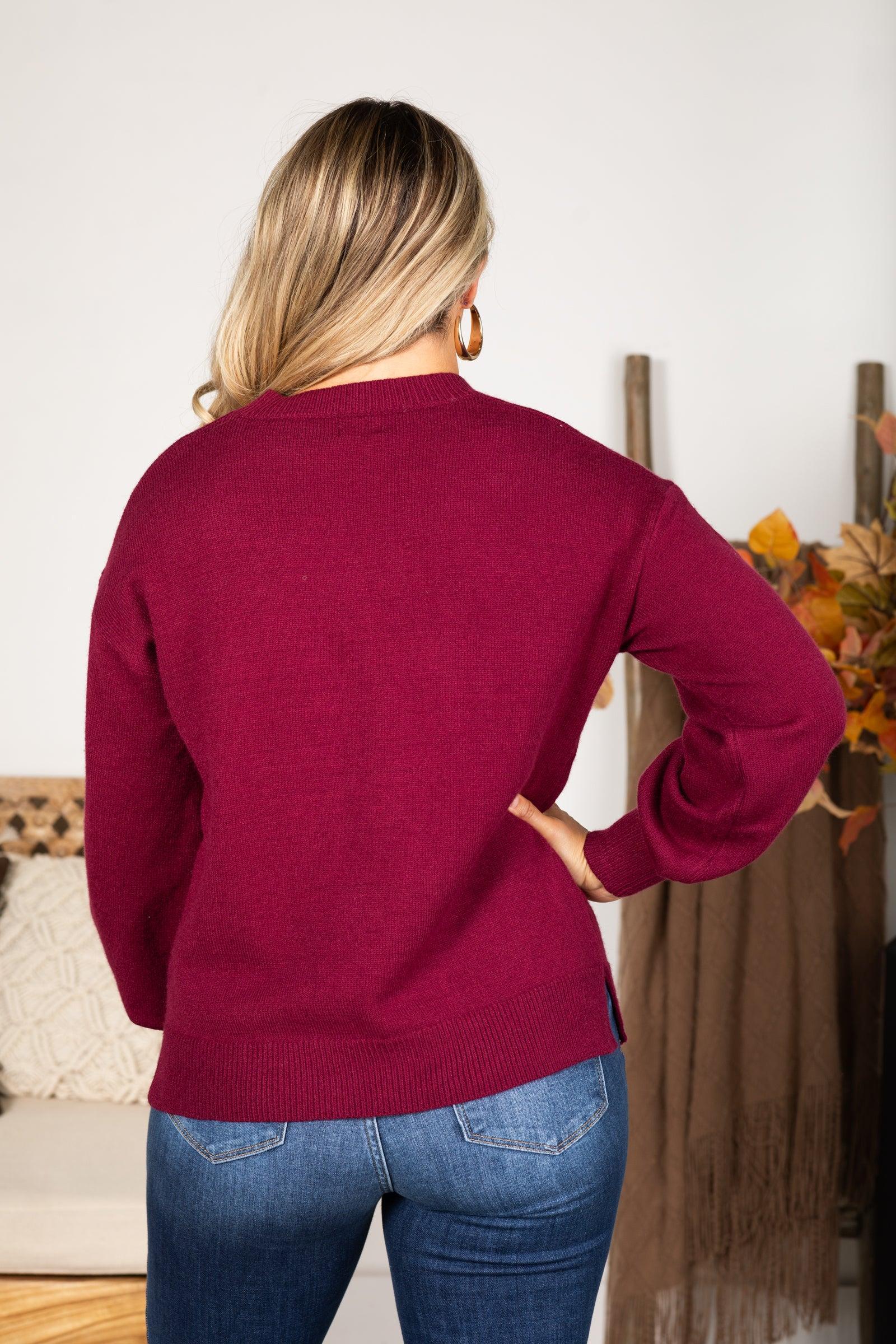 Berry Hello Fall Sweater Top Product Image