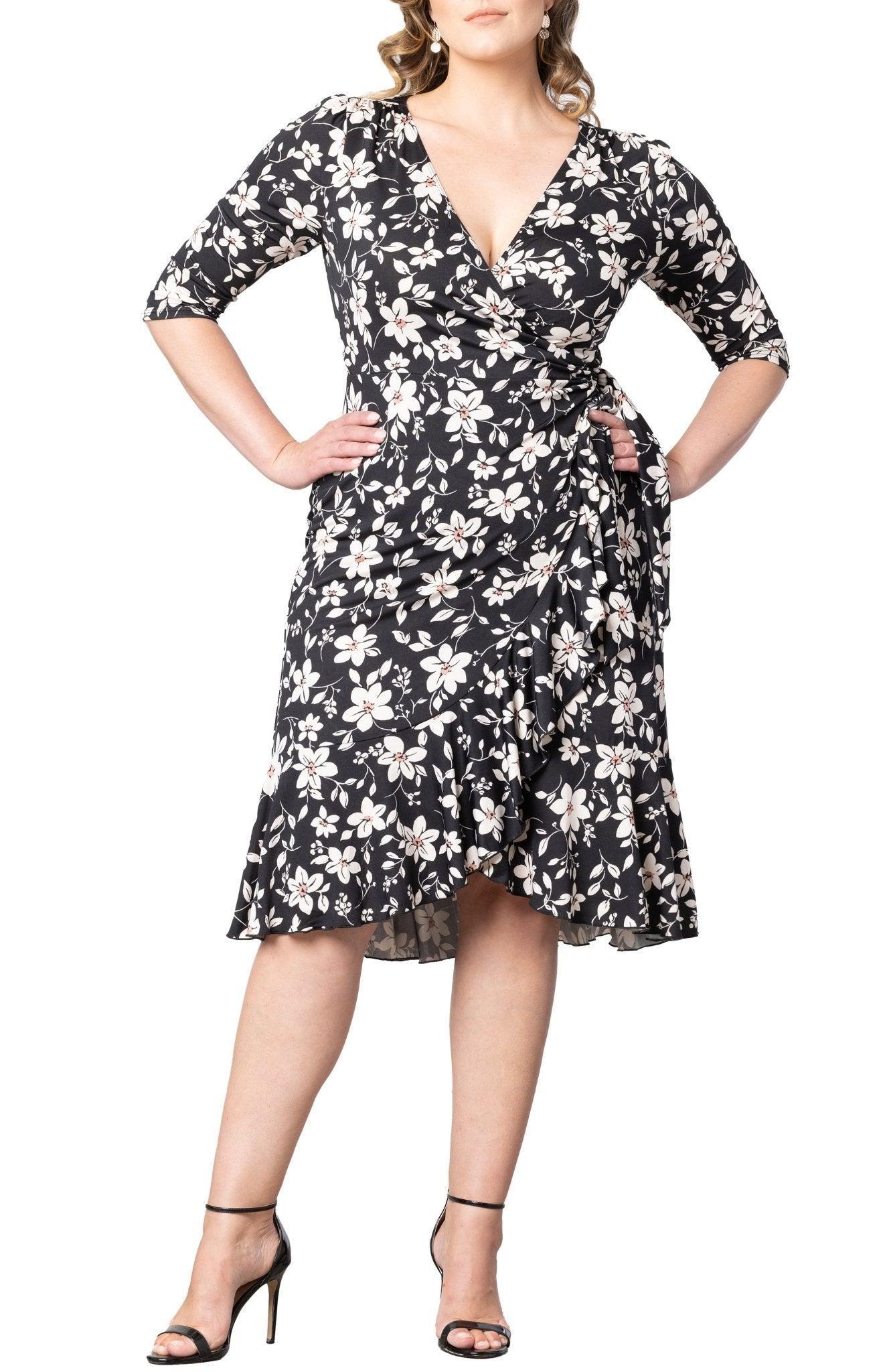 Flirty Flounce Wrap Dress - Plus Product Image