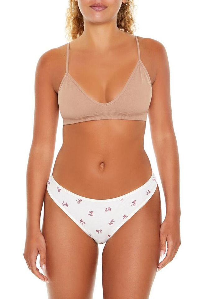 Bow Print Thong Panties | Forever 21 Product Image