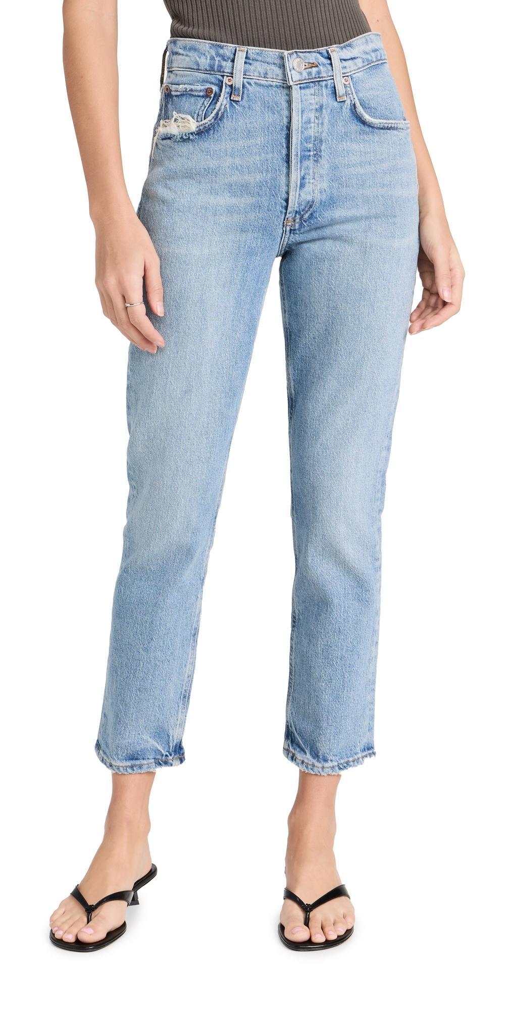 AGOLDE Riley Crop Jeans Quiver 32 Product Image