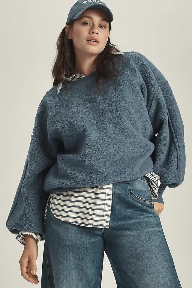 Pilcro Slouchy Crew-Neck Sweatshirt Product Image