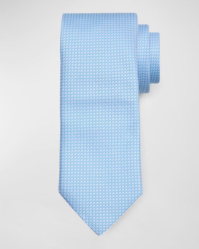 Eton Dash Pattern Silk Classic Tie Product Image