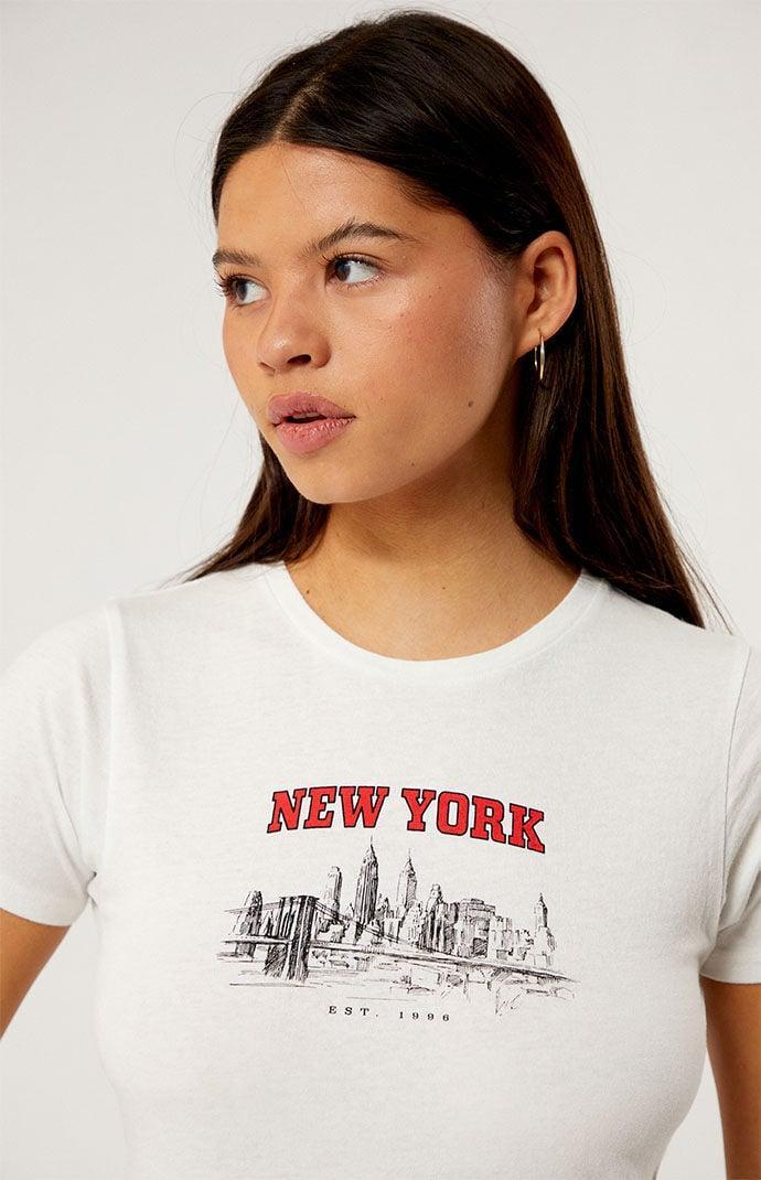 Golden Hour Women's New York Skyline Skimmer T-Shirt product image