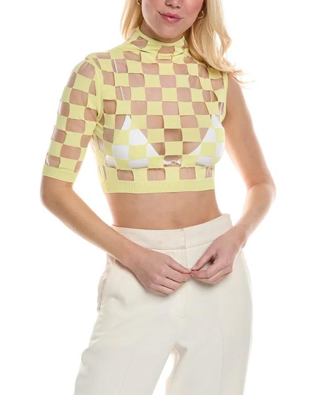 Asymmetrical Jeanne Top In Yellow Product Image