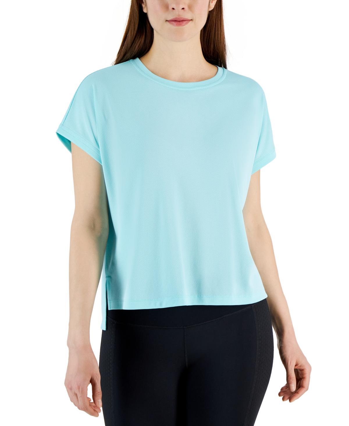 Id Ideology Womens Birdseye-Mesh Dolman-Sleeve Top, Created for Macys Product Image