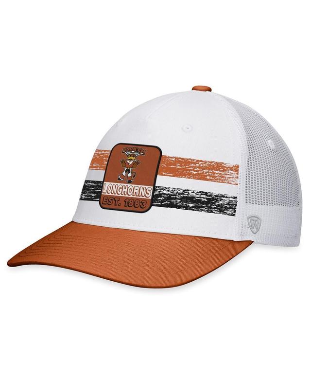 Mens Top of the World White Texas Longhorns Retro Fade Snapback Hat - White Product Image