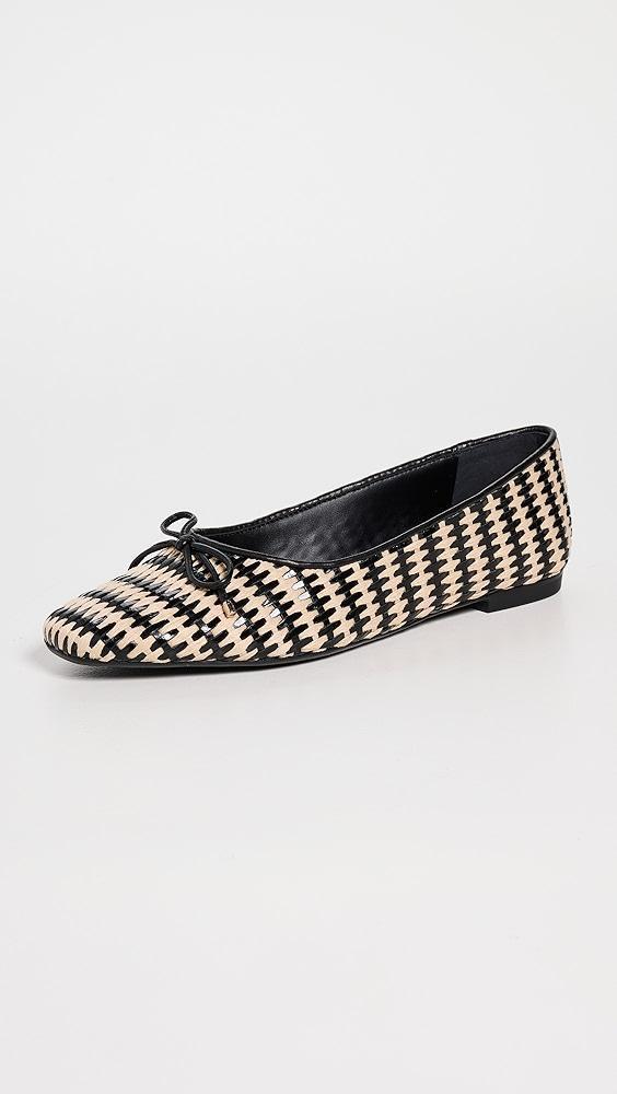 Schutz Arissa Straw Flats | Shopbop Product Image