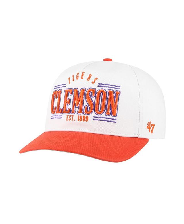 47 Brand Mens White Clemson Tigers Streamline Hitch Adjustable Hat Product Image