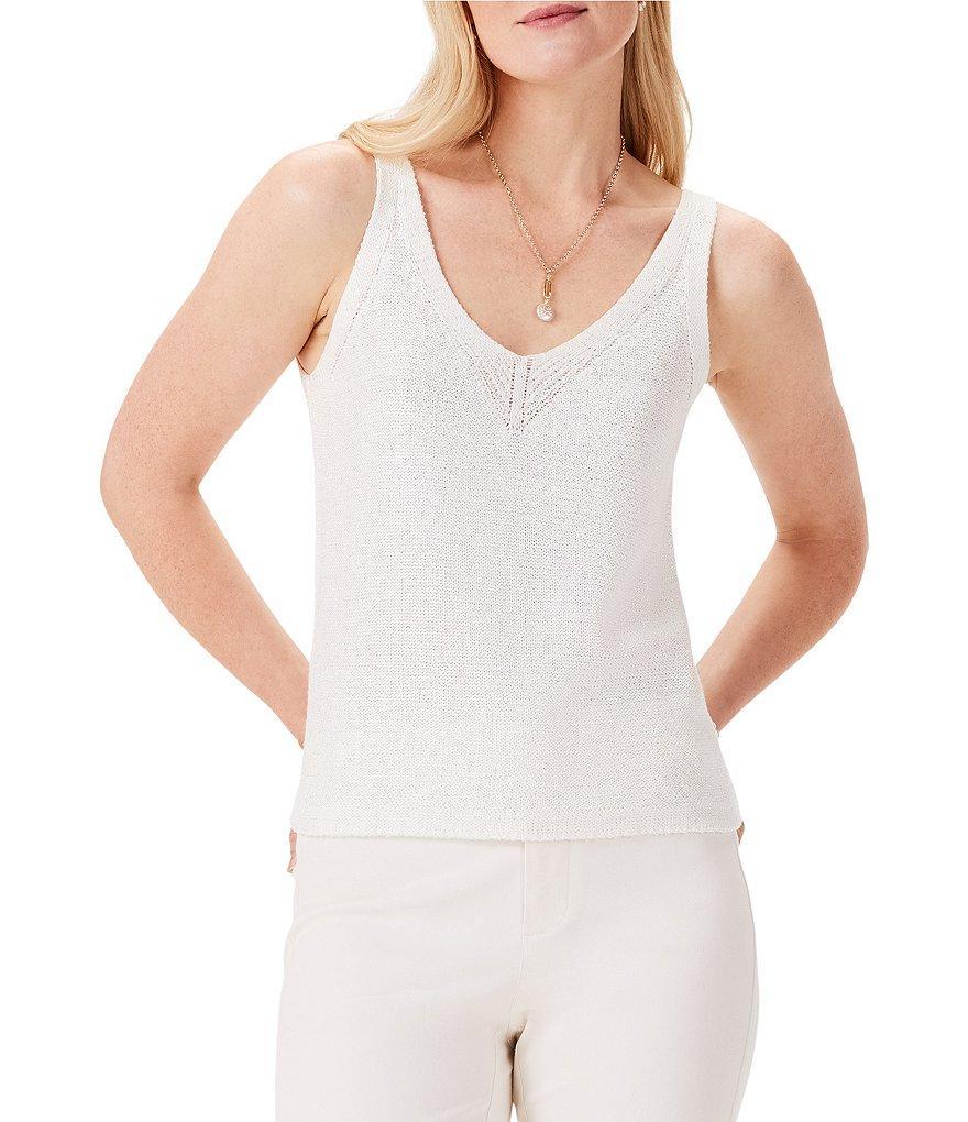 NIC + ZOE Sleek Knit V-Neck Sleeveless Tank product image