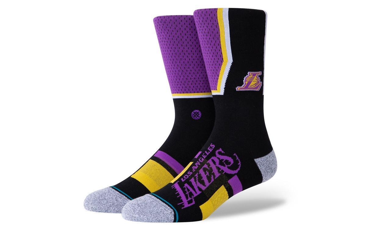 Stance Mens Los Angeles Lakers Shortcut 2 Crew Socks - Purple Product Image