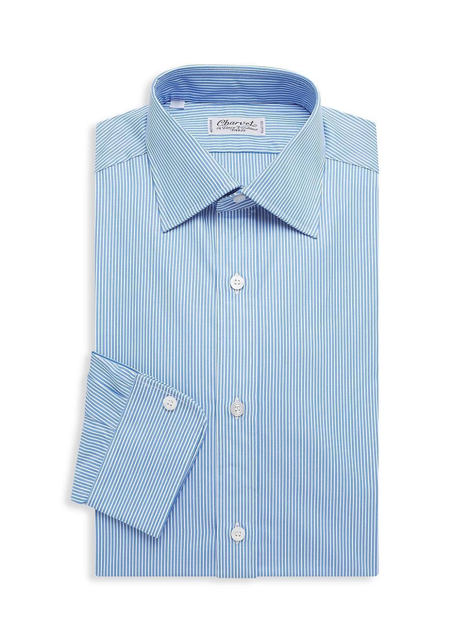 Mens Striped Dress Shirt Product Image