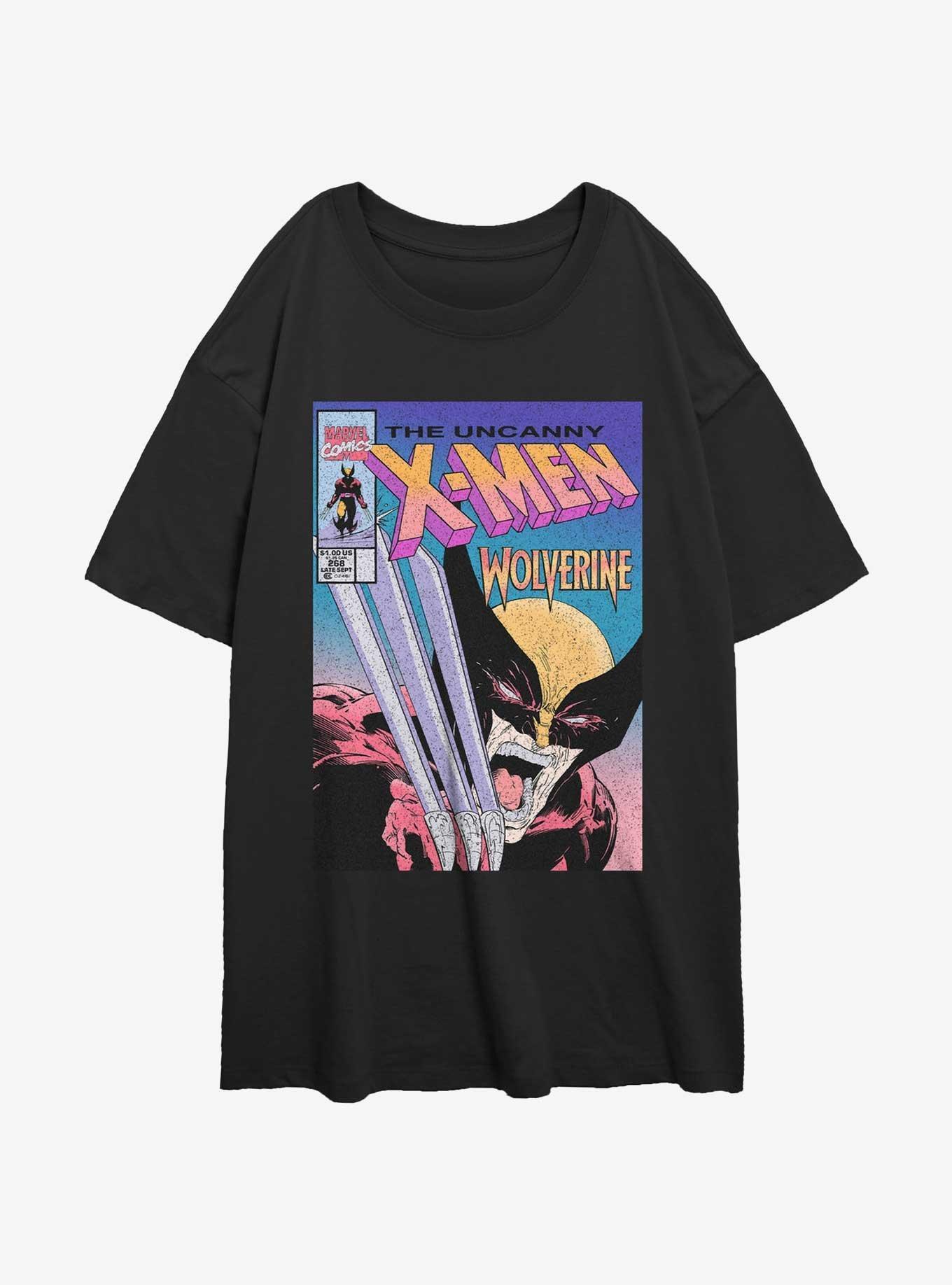 Wolverine The Uncanny X-Men Comic Cover Girls Oversized T-Shirt Product Image