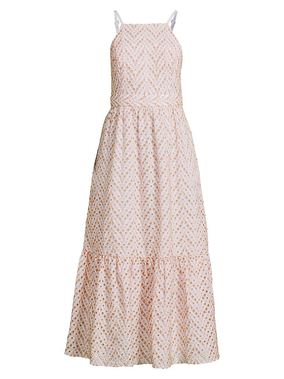 Womens Charlese Eyelet Back Tie Maxi Dress Product Image