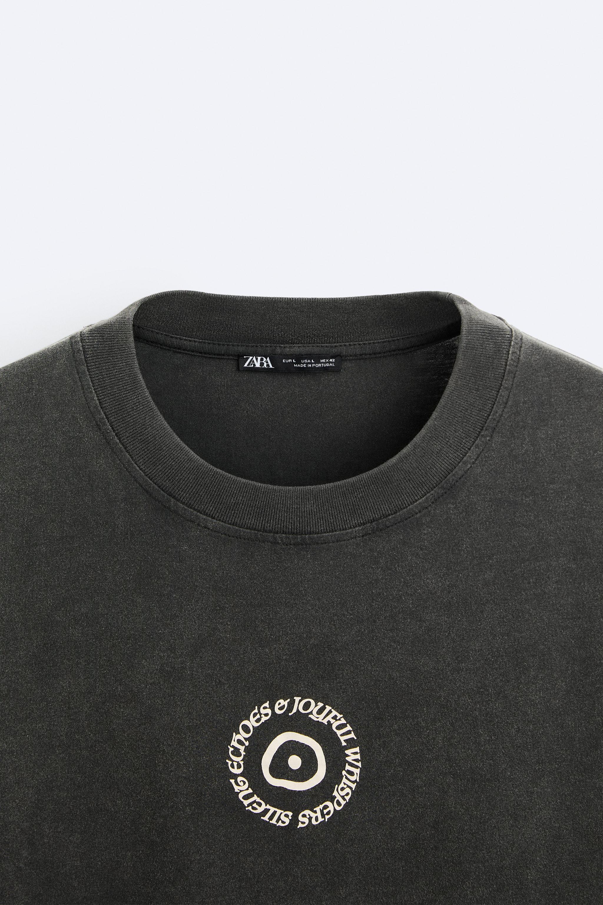 WASHED TEXT T-SHIRT Product Image