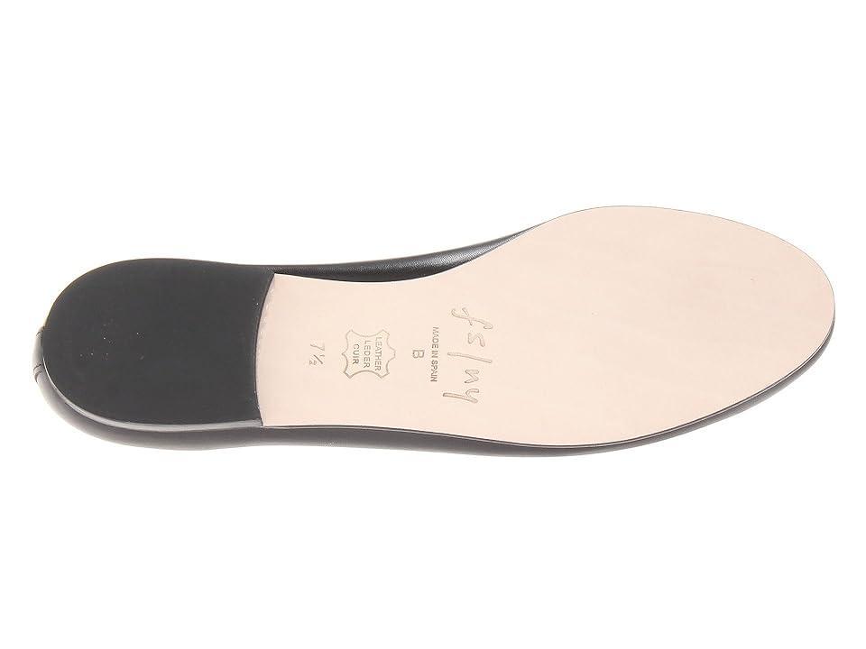 French Sole Jigsaw (Black Nappa Leather) Women's Flat Shoes Product Image