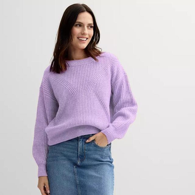 Womens Sonoma Goods For Life Cozy Crewneck Sweater Product Image