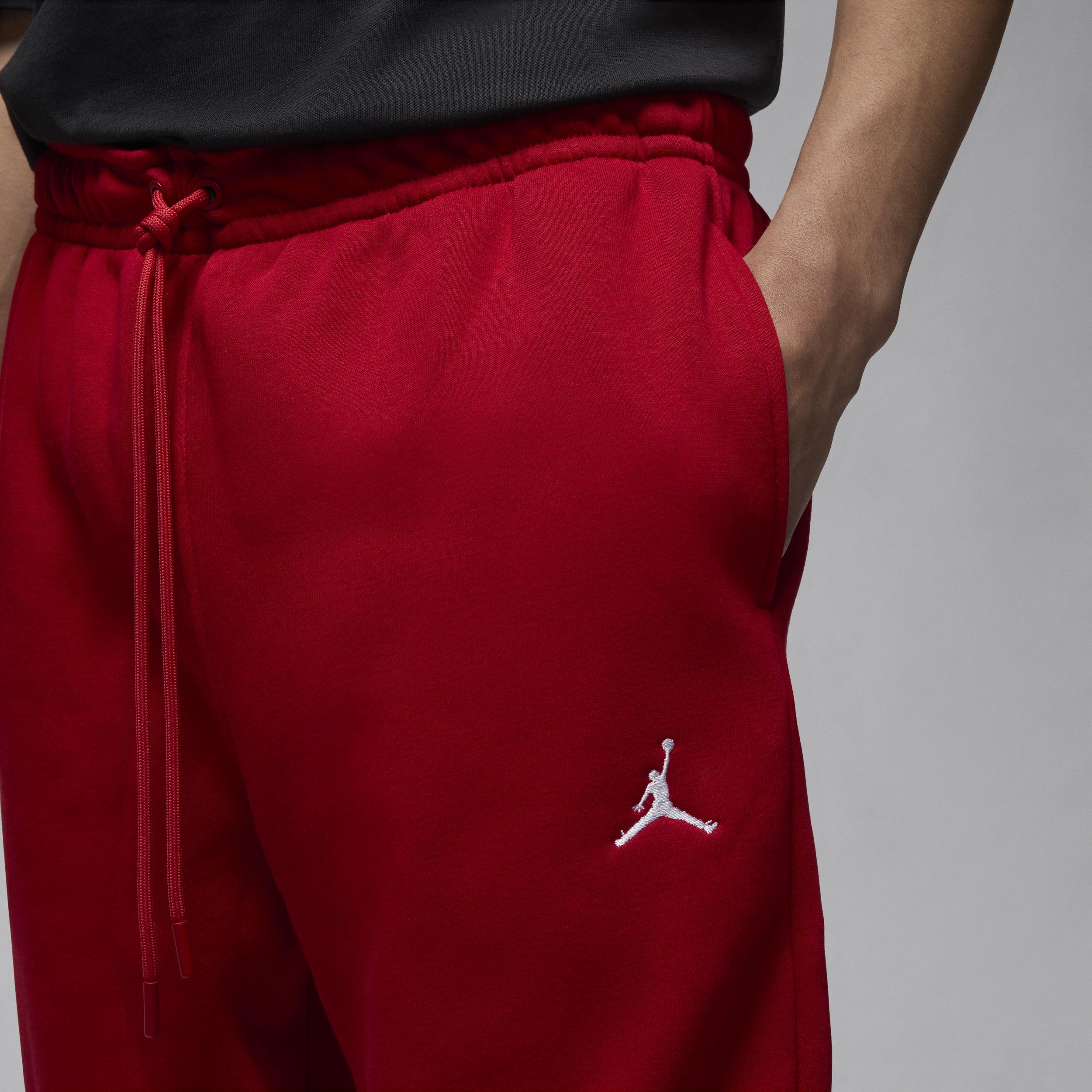 Jordan Mens Jordan Brooklyn Fleece Pants - Mens Red/White Product Image