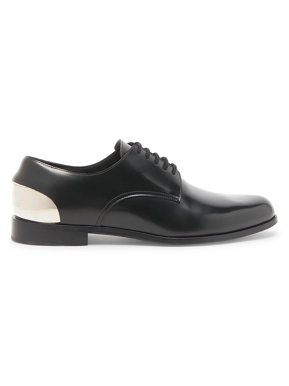 Mens Metal-Accent Leather Oxfords Product Image