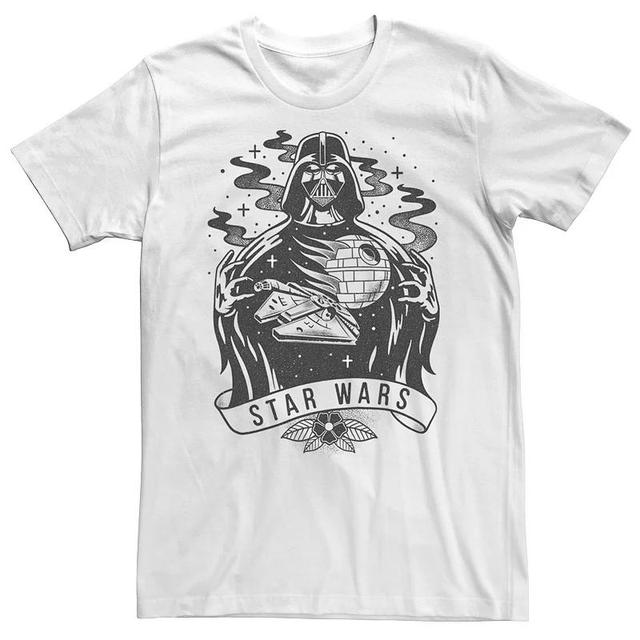 Mens Star Wars Darth Vader Tattoo Sketch Design Tee Product Image