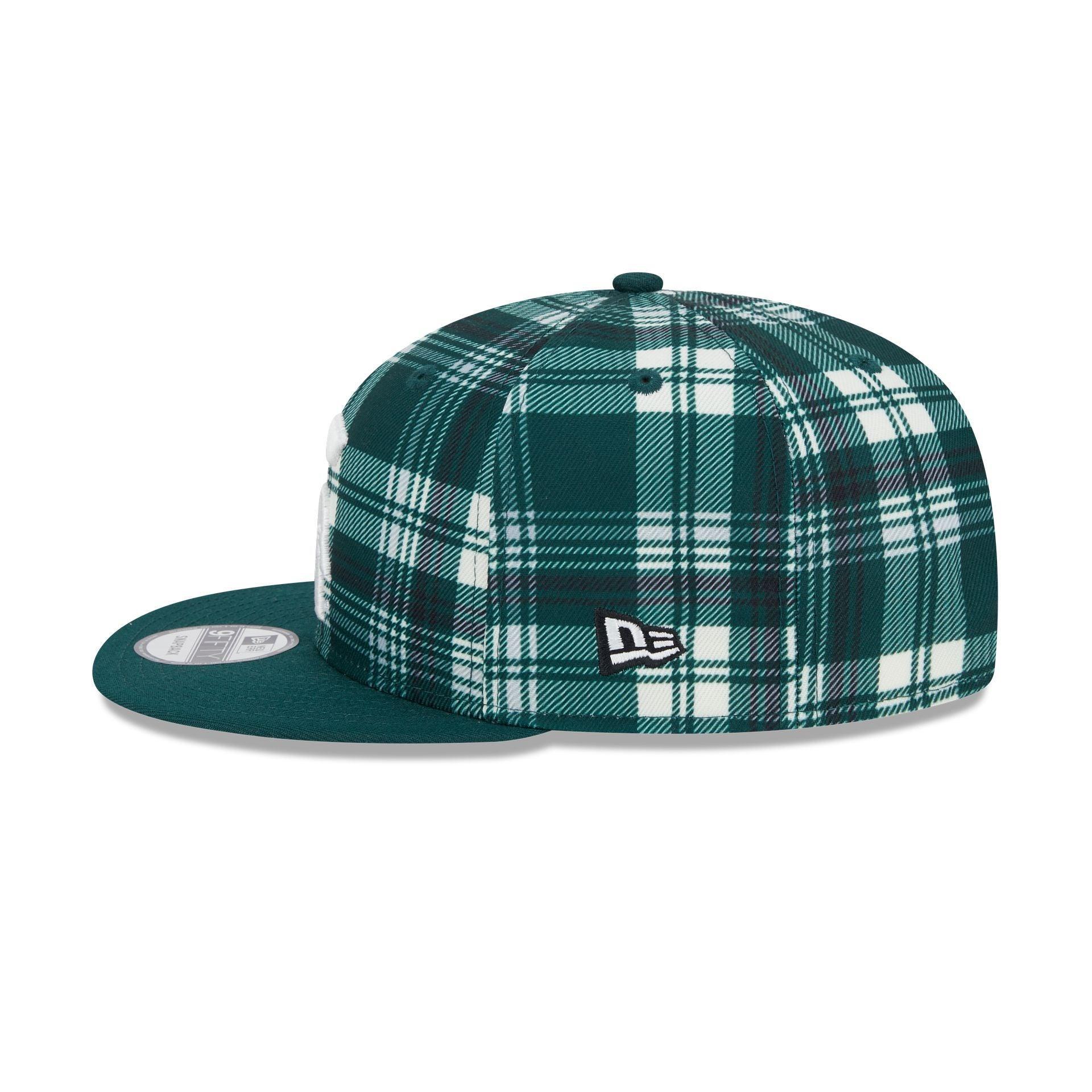 Michigan State Spartans Plaid 9FIFTY Snapback Hat Male Product Image