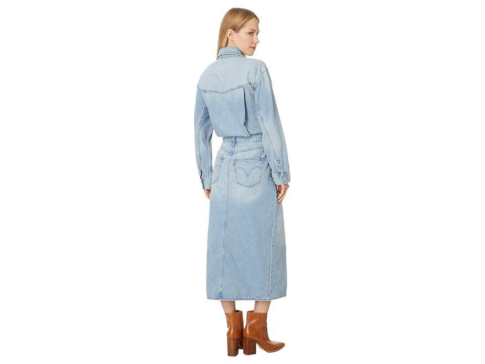 Levi's(r) Premium Western Denim Midi Dress (Feeling This) Women's Dress Product Image